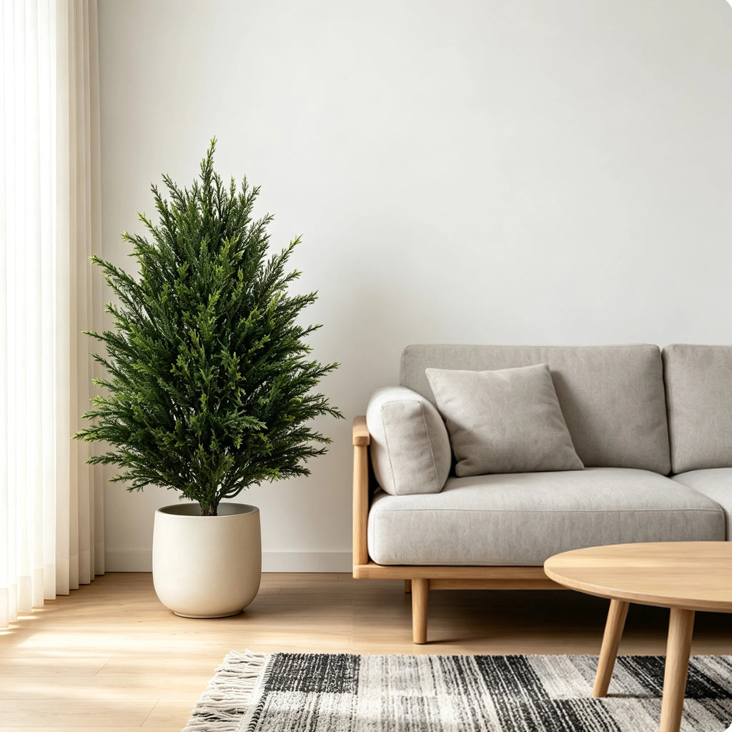 Artificial Cedar Topiary Bushes — 60 to 180 cm, Single or Set of 2
