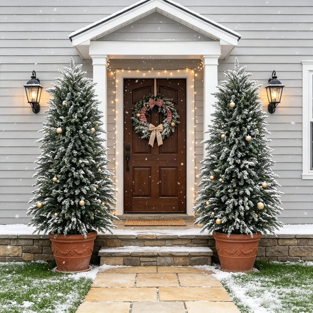 Artificial Cedar Topiary Bushes — 60 to 180 cm, Single or Set of 2