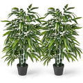 Artificial Bamboo Trees — Set of 2, Three PE Trunks Each