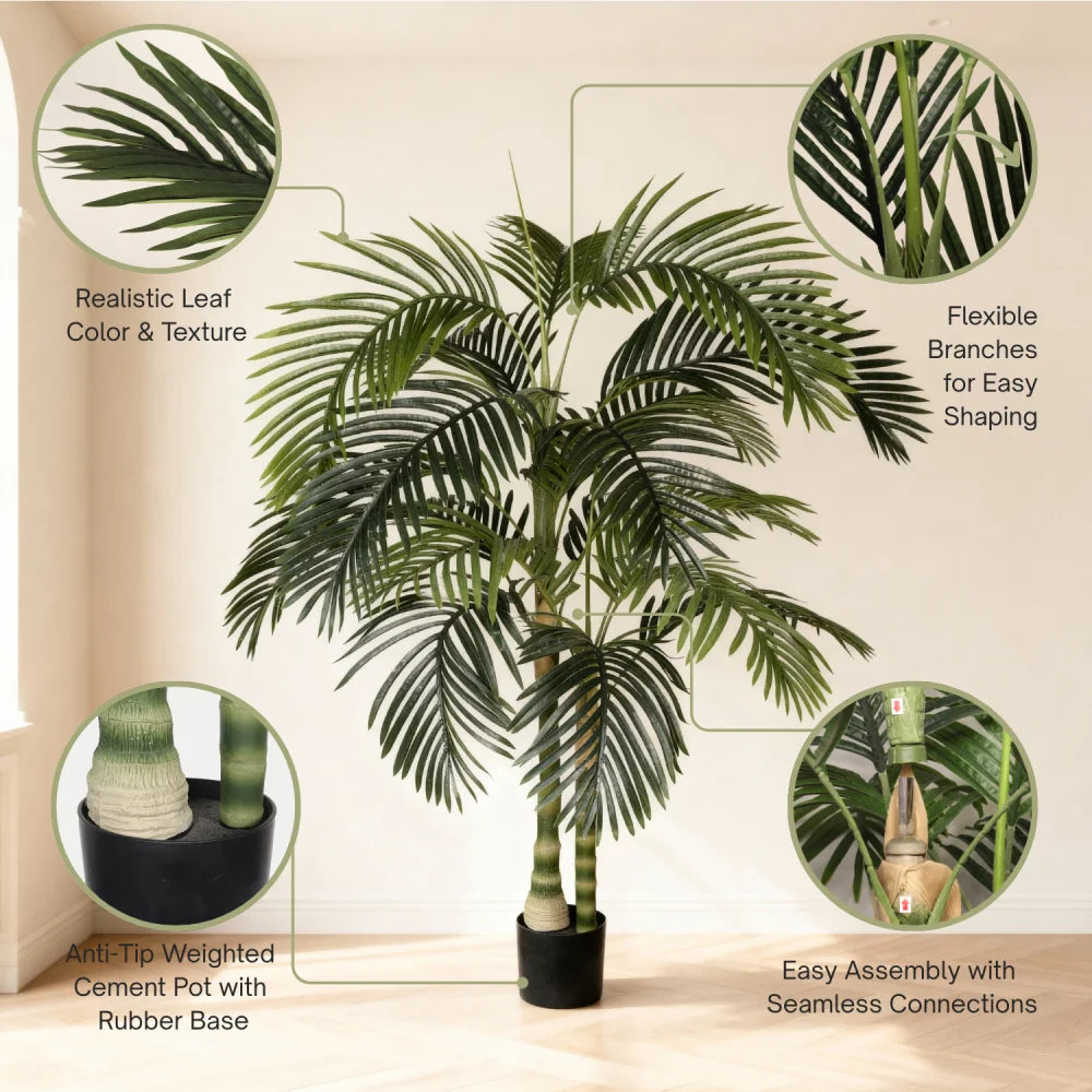 Artificial Palm Tree — 6 ft, Potted