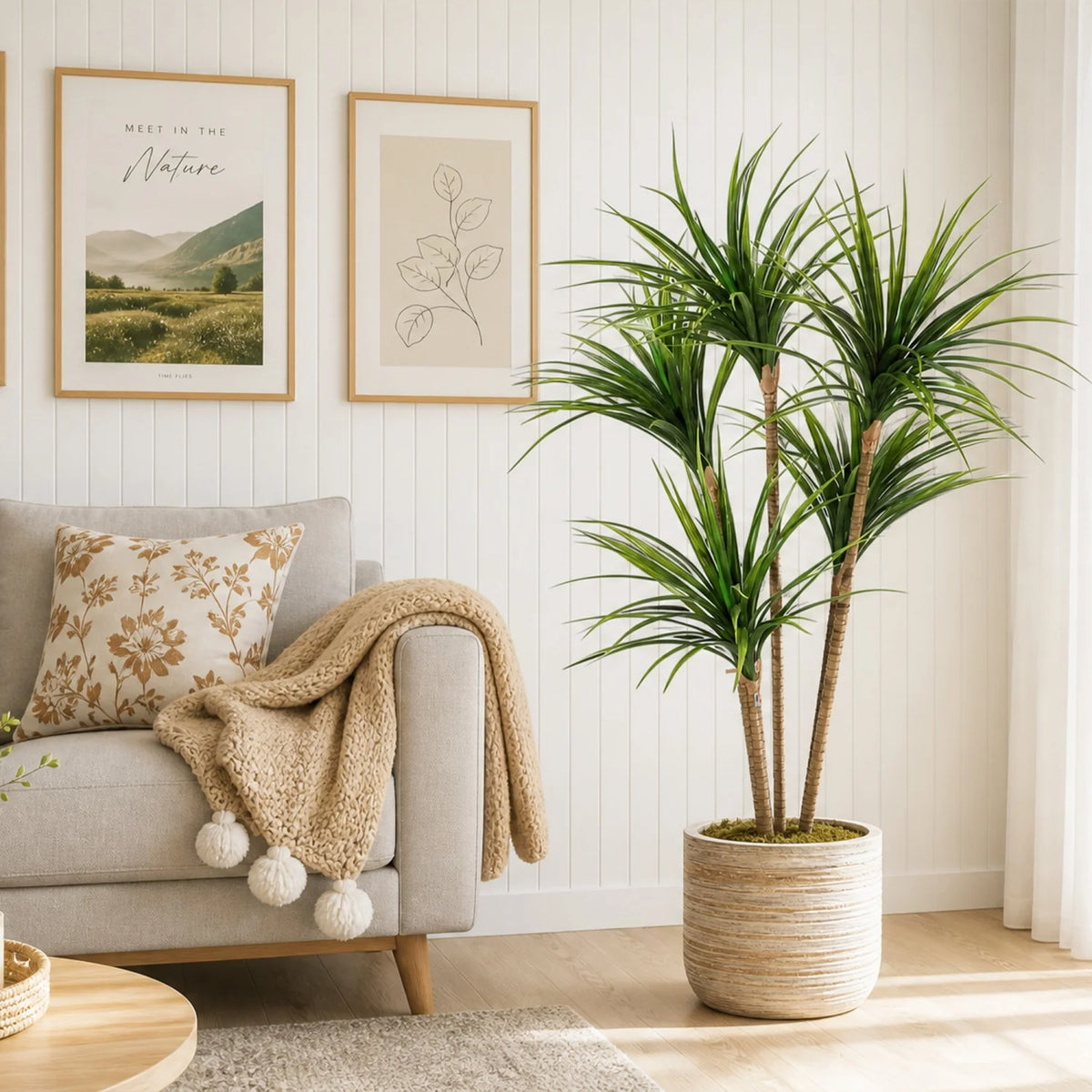Artificial Dracaena Marginata Tree — 4.3 to 5 ft