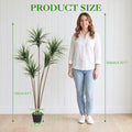Artificial Dracaena Marginata Tree — 4.3 to 4.9 ft, Weighted Base