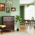 Artificial Fiddle Leaf Fig Tree — 3.6 ft, 28 Leaves, Flocked Soil Pot