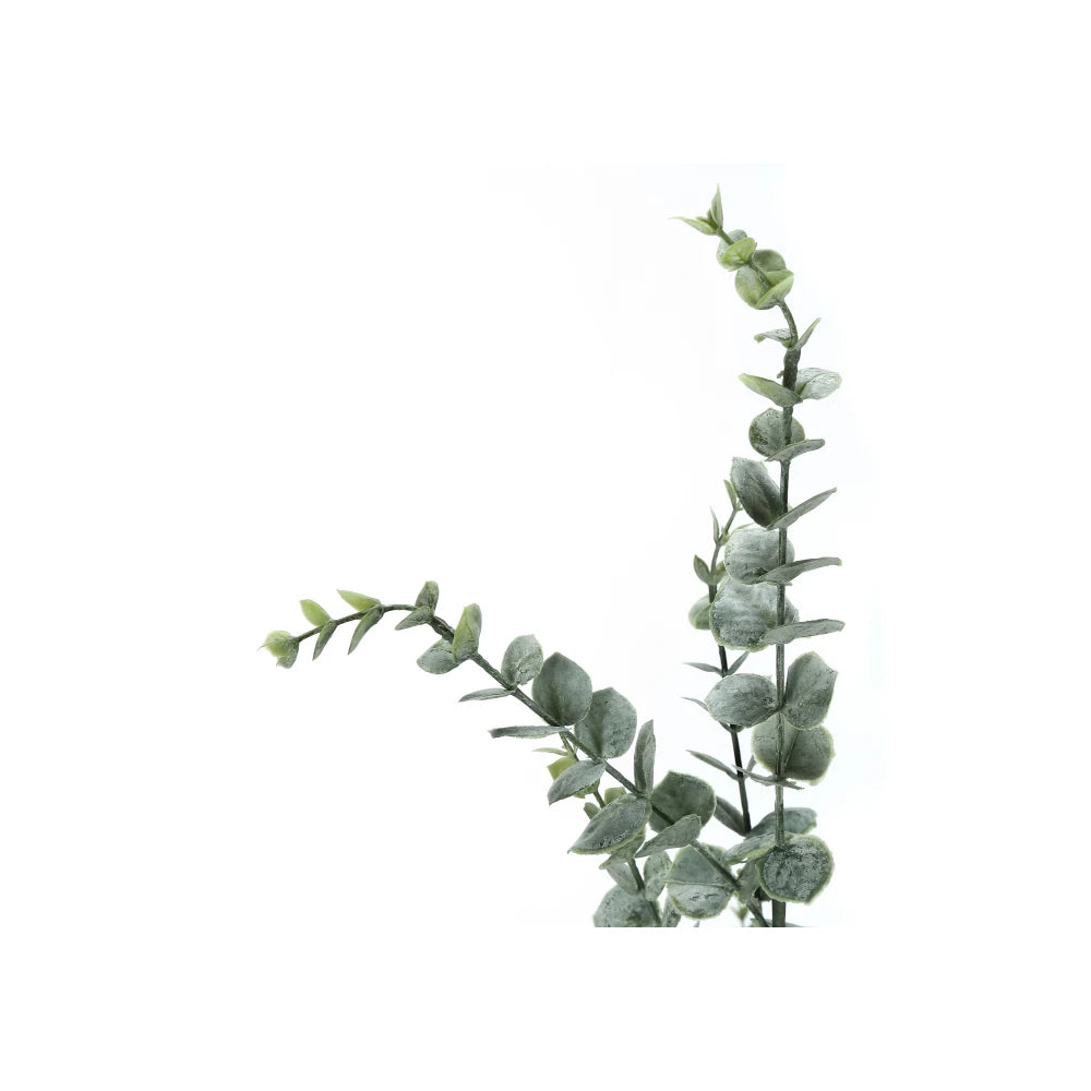 Artificial Eucalyptus Tree — 3.7 ft, 1,440 Leaves in a Black Pot
