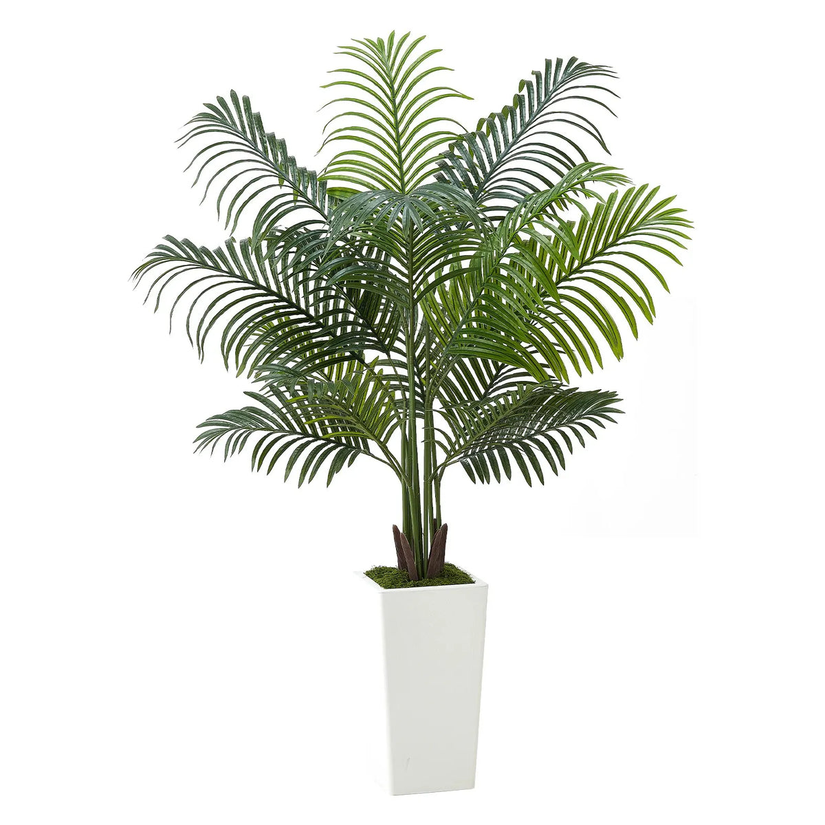 Artificial Areca Palm Tree — Wire-Shaped Fronds, Stable to an 8° Tilt