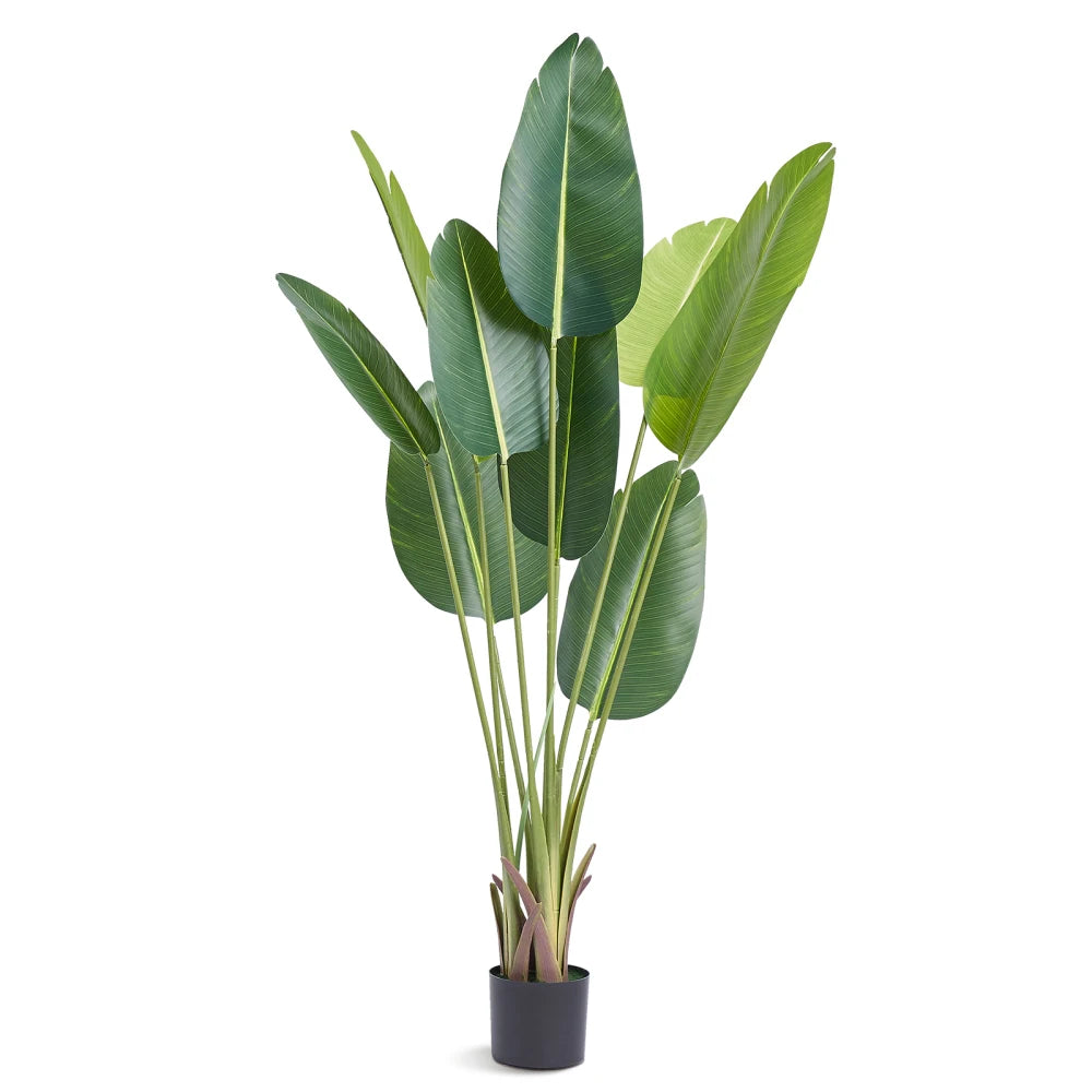 Artificial Bird of Paradise Tree — 5 ft, Stainless Steel Branches
