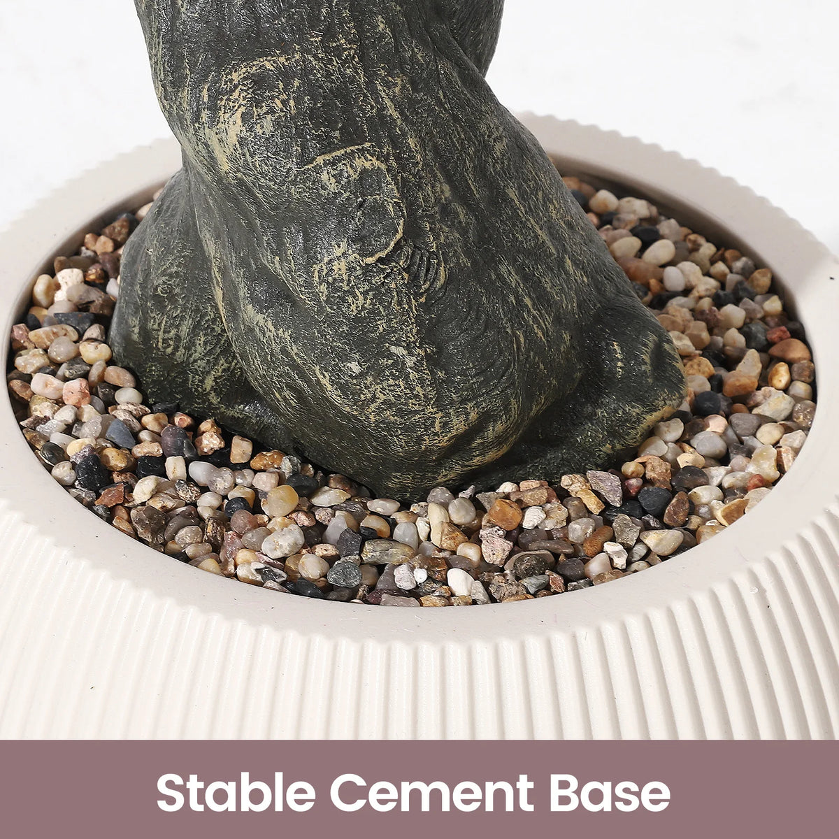Artificial Cherry Blossom Tree — 5 to 6 ft, Four-Trunk Base in Cement Pot