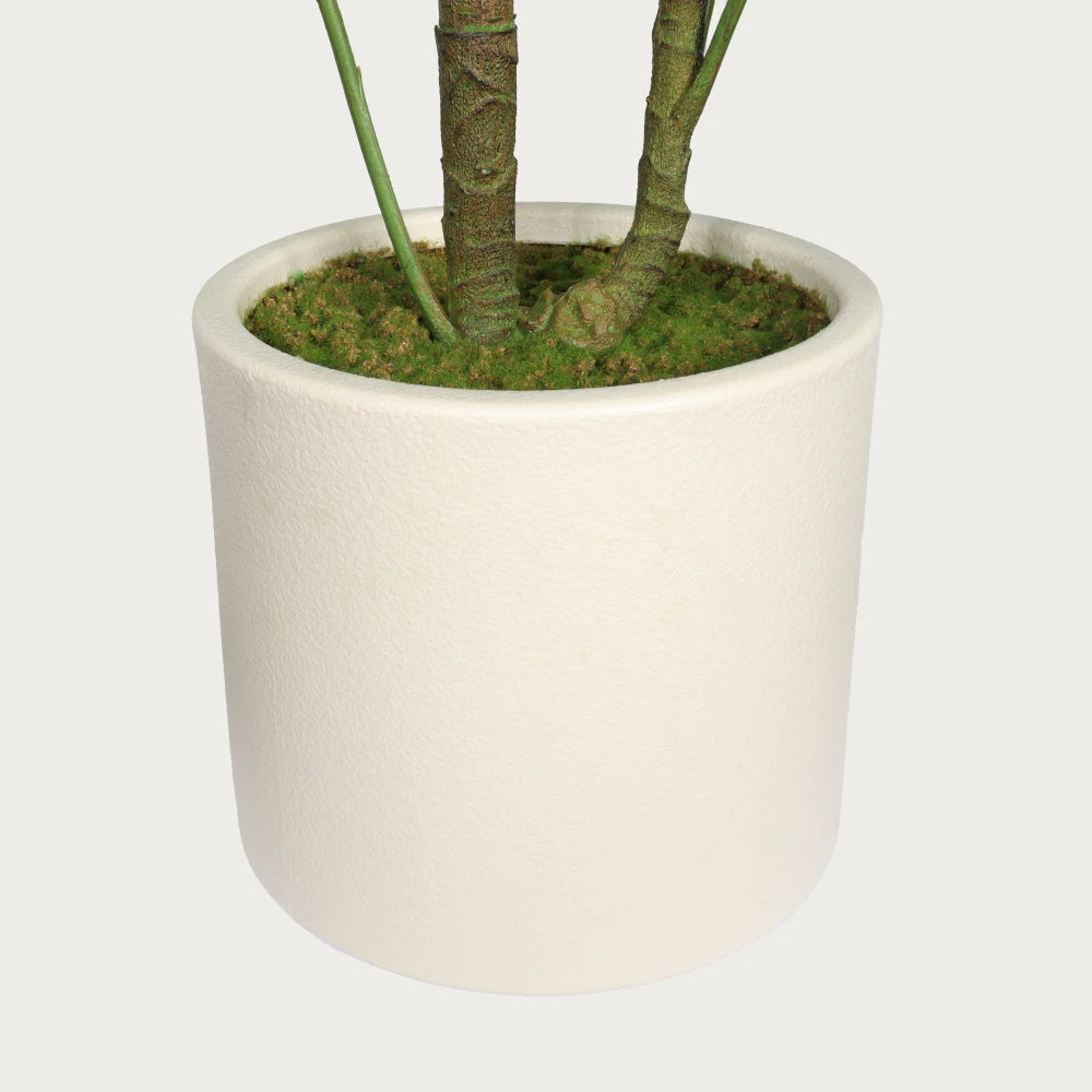 Artificial Monstera Deliciosa — 30 in, White Pot, Set of 2