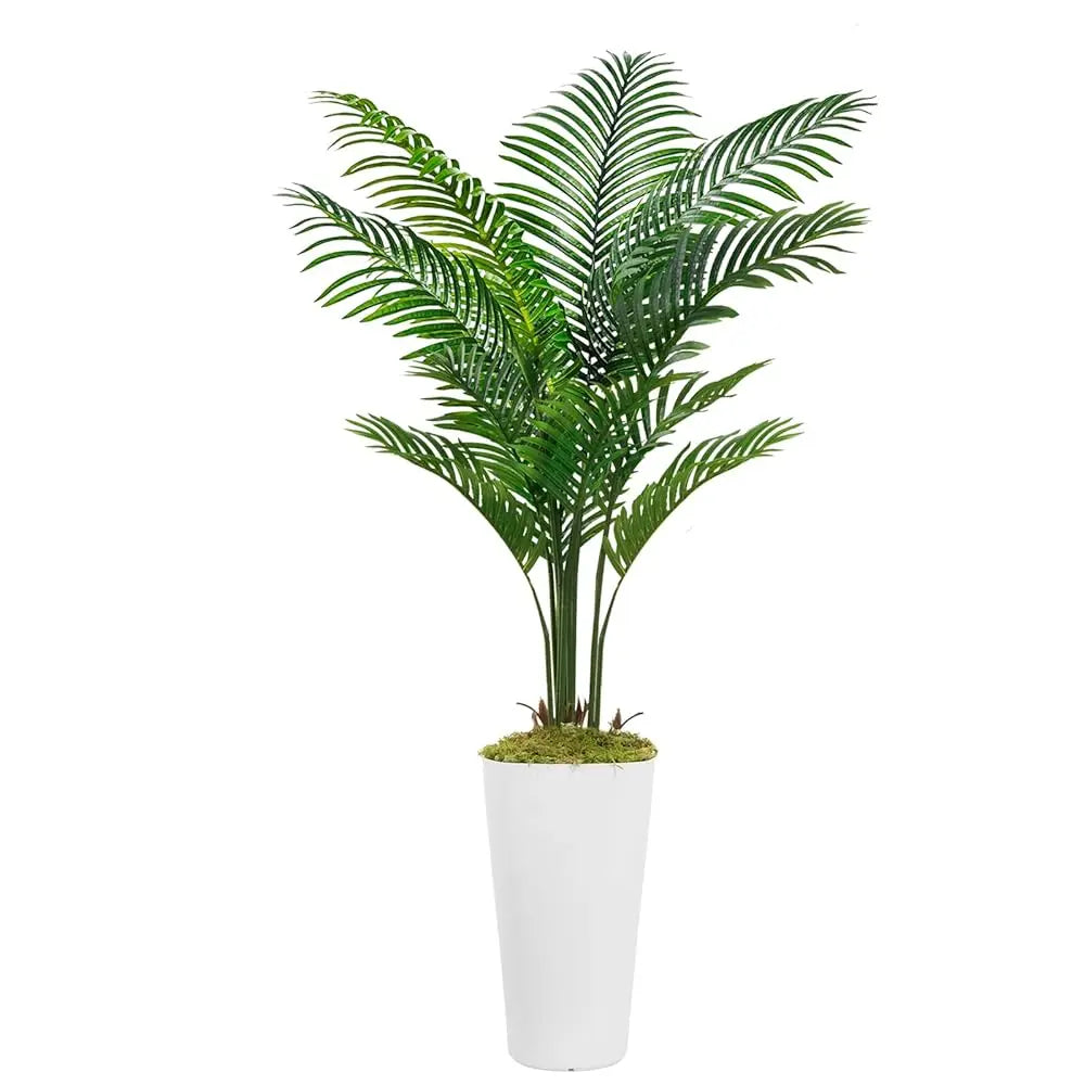 Artificial Palm Tree — 12 Leaves, Durable PE Foliage