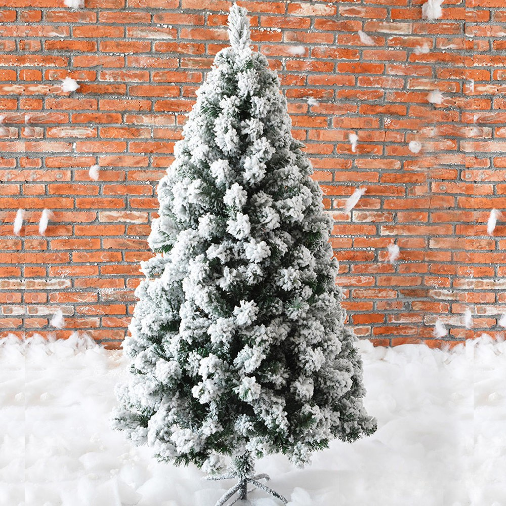 Branch tiers of the Christmas tree opening out in layers from the trunk