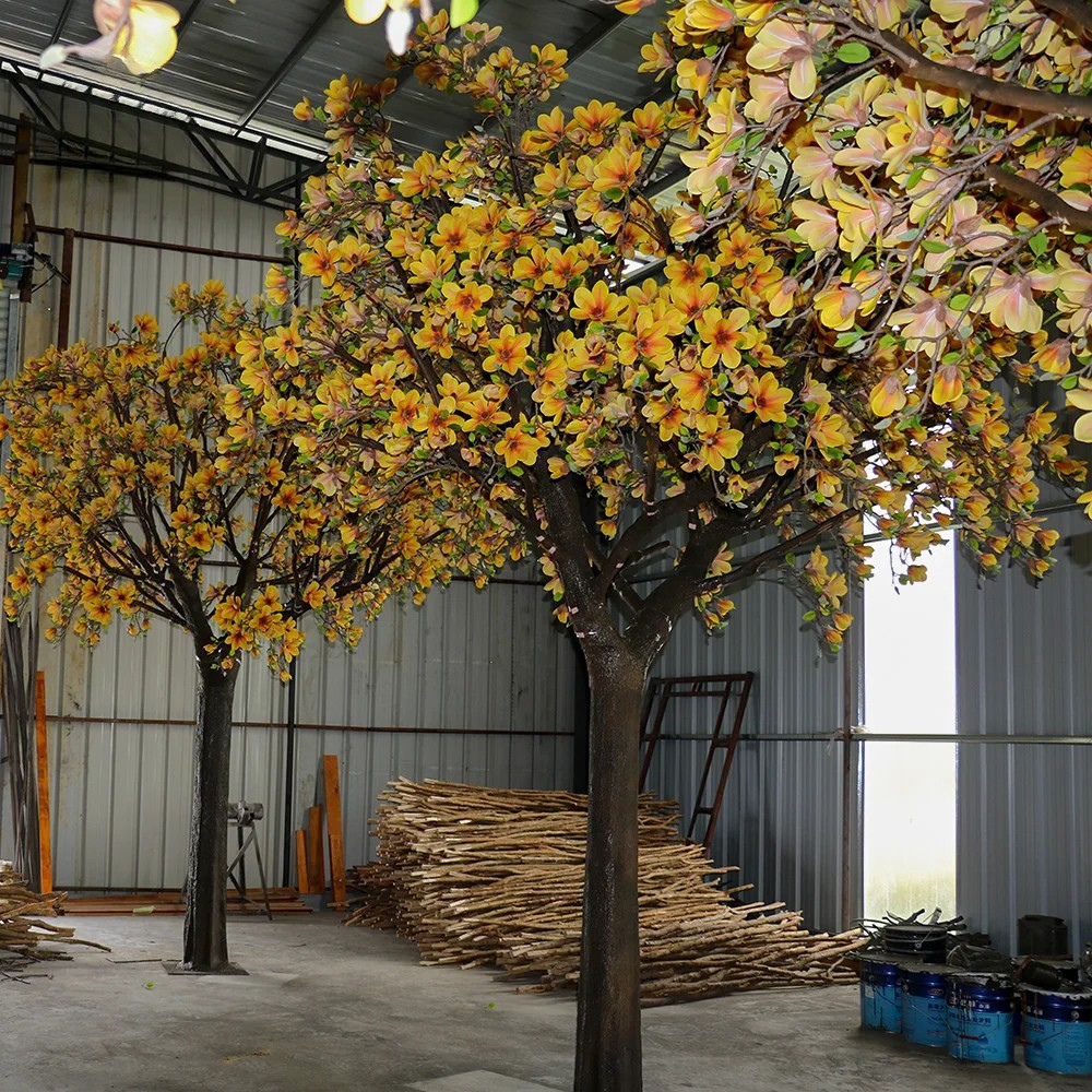 Artificial cherry blossom tree 13ft tall, blossom spread across a broad canopy