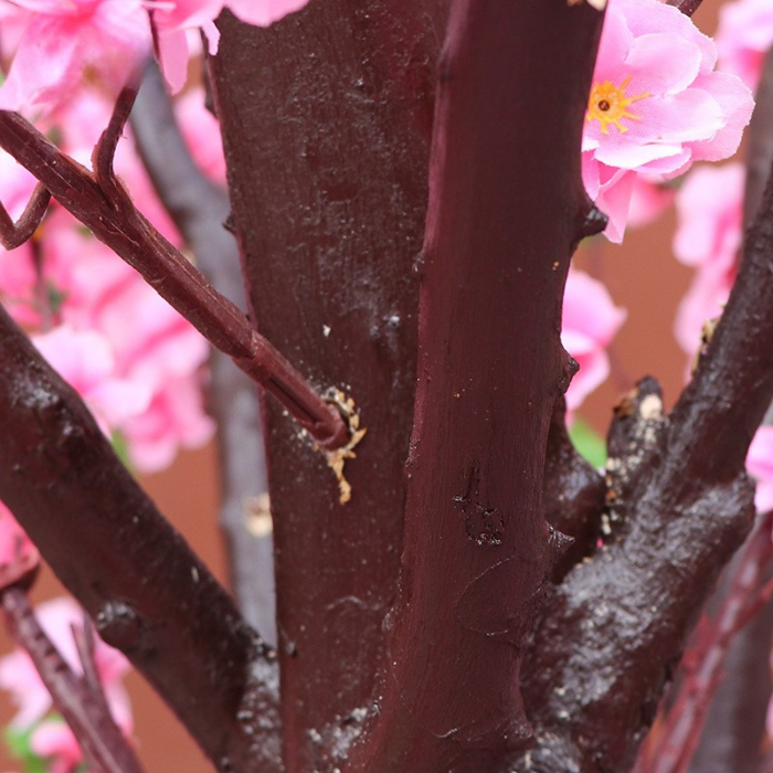 The 3m peach blossom tree used as decor at a wedding ceremony setting