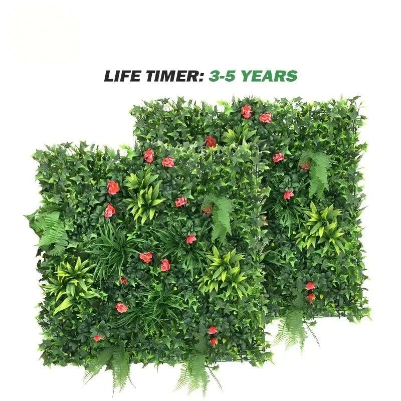 Close-up of the grass blades on the 40x40 inch wall panel
