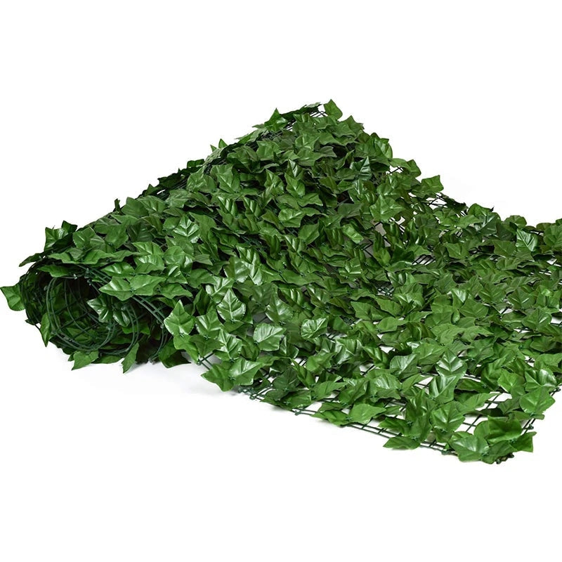 Close-up of the moulded ivy leaves, showing the leaf veining and layered green tones