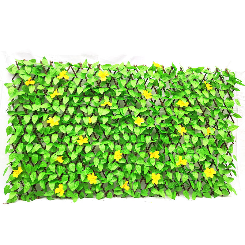 The willow trellis panel shown expanded, its lattice adjustable for width and height
