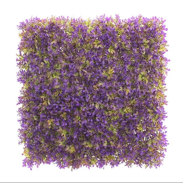 Artificial boxwood panel, 50x50cm of dense green foliage for fencing and wall cover