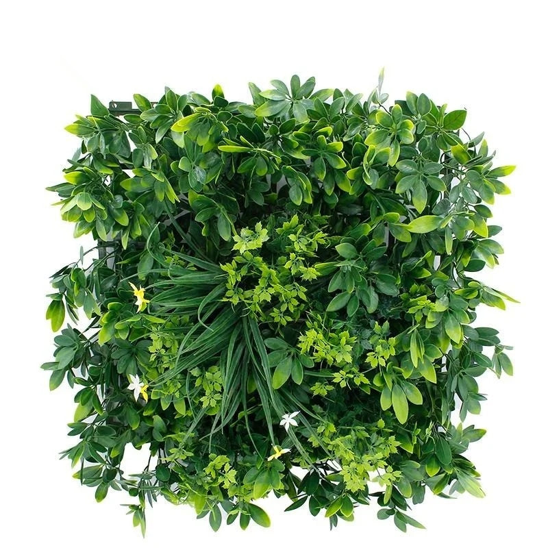 Artificial grass wall panel, 50x50cm, with a soft natural-touch finish