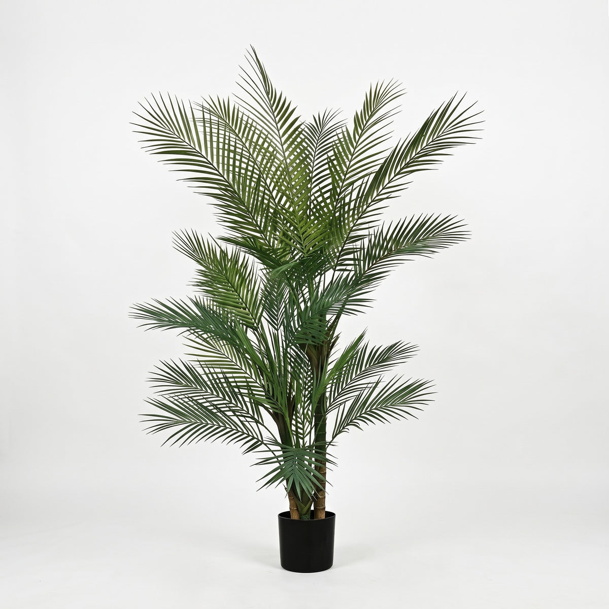 Artificial Palm Tree - 5 to 6 ft, UV-Resistant Fronds, Black Pot