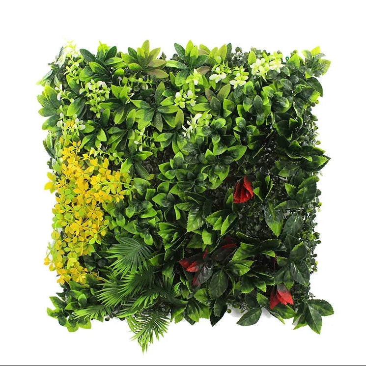Artificial grass wall panel, 100x100cm of dense modern green foliage