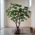 Artificial mangrove tree in a modern museum foyer