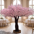 Artificial cherry blossom tree in a wedding reception hall