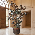Artificial magnolia tree in a luxury hall entrance