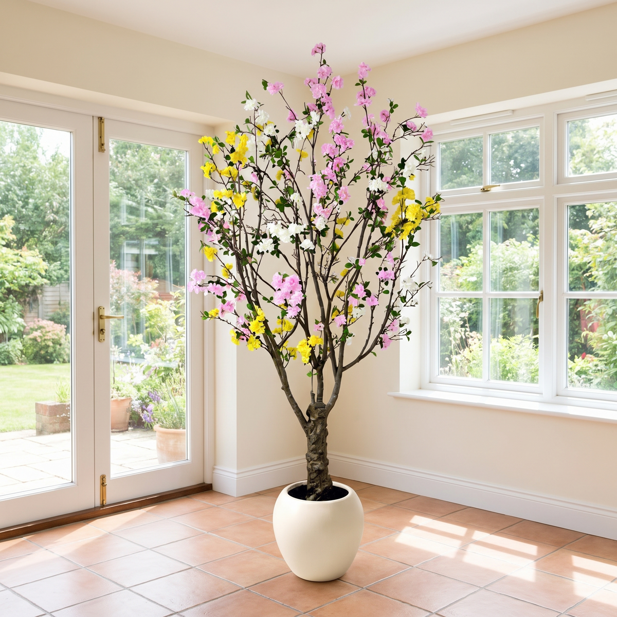 Large Artificial Begonia Flower Tree