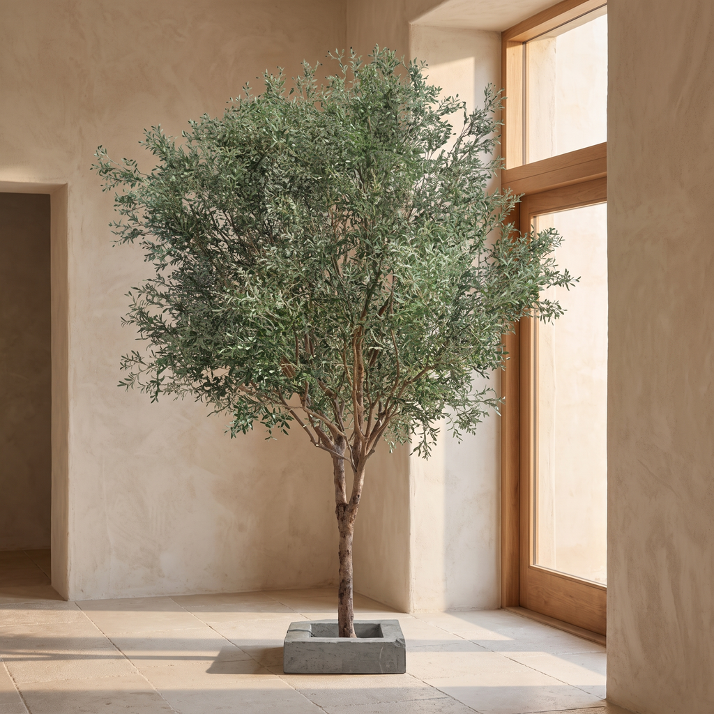 Artificial Olive Tree Real Wood Trunk