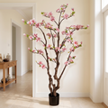 Artificial Magnolia Flower Tree Potted