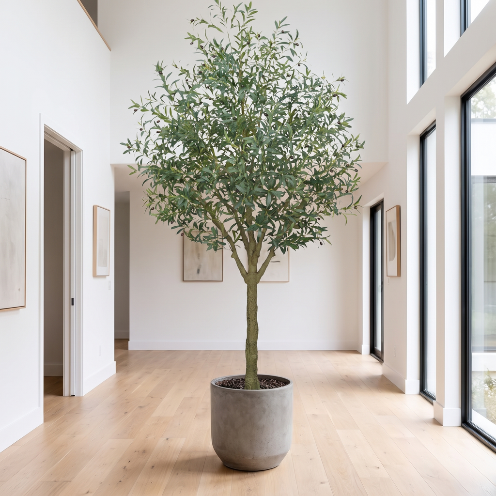 Artificial Olive Tree Large Floor Faux Plant