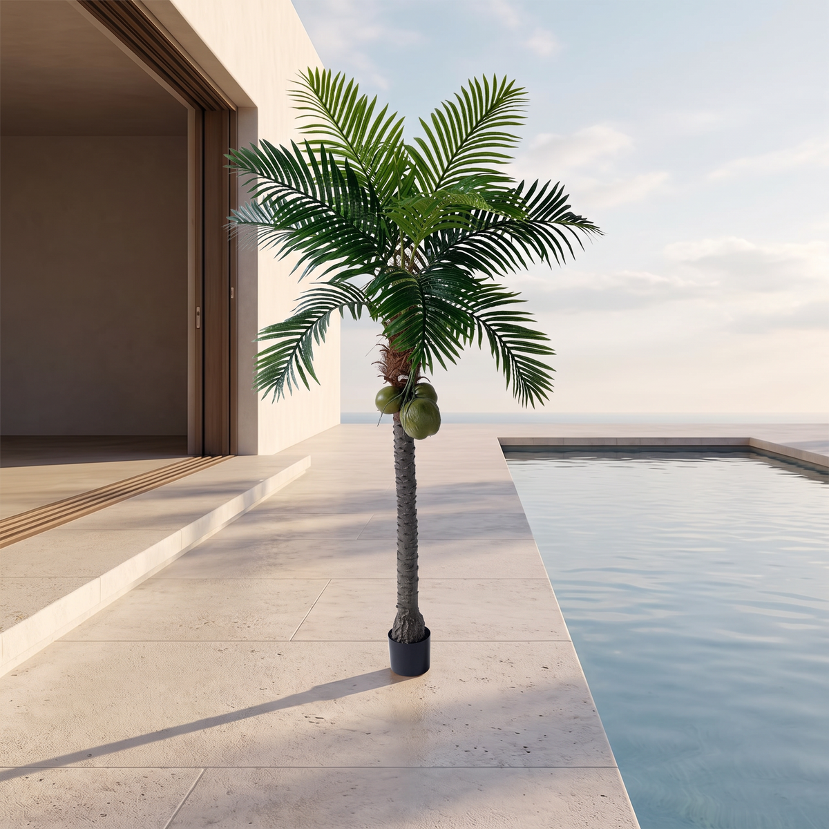 Artificial Metal Coconut Palm Tree
