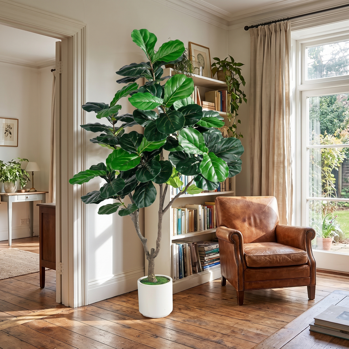 Signature Artificial Fiddle Leaf Fig Tree Indoor 6–8FT