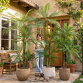 Artificial Areca palm tree 7 ft shown in an indoor setting