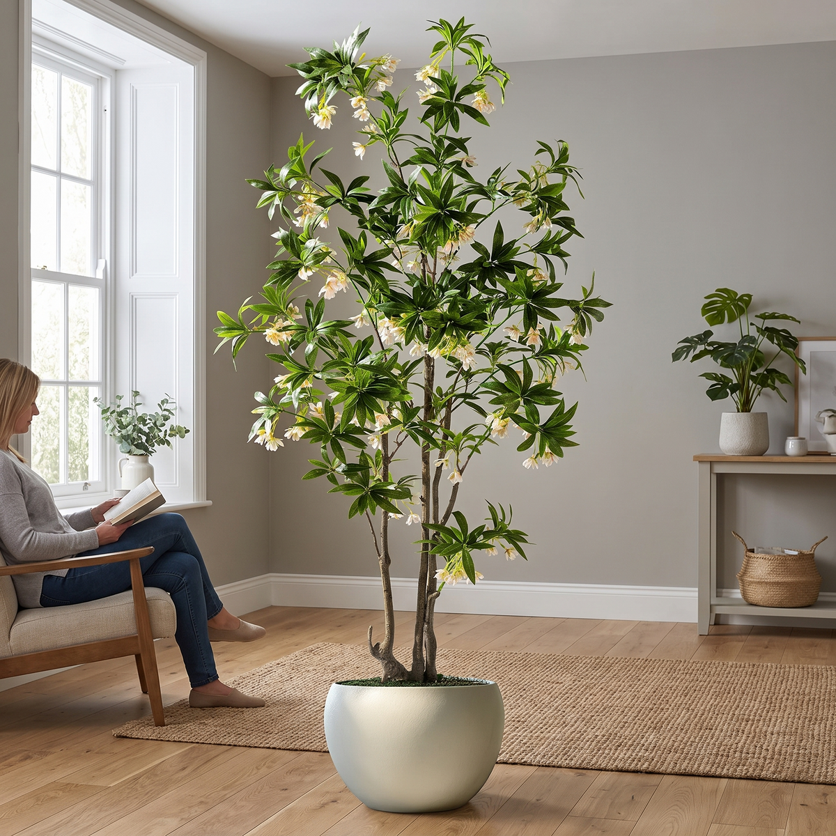 Artificial Pieris Plant Realistic Look Office Home
