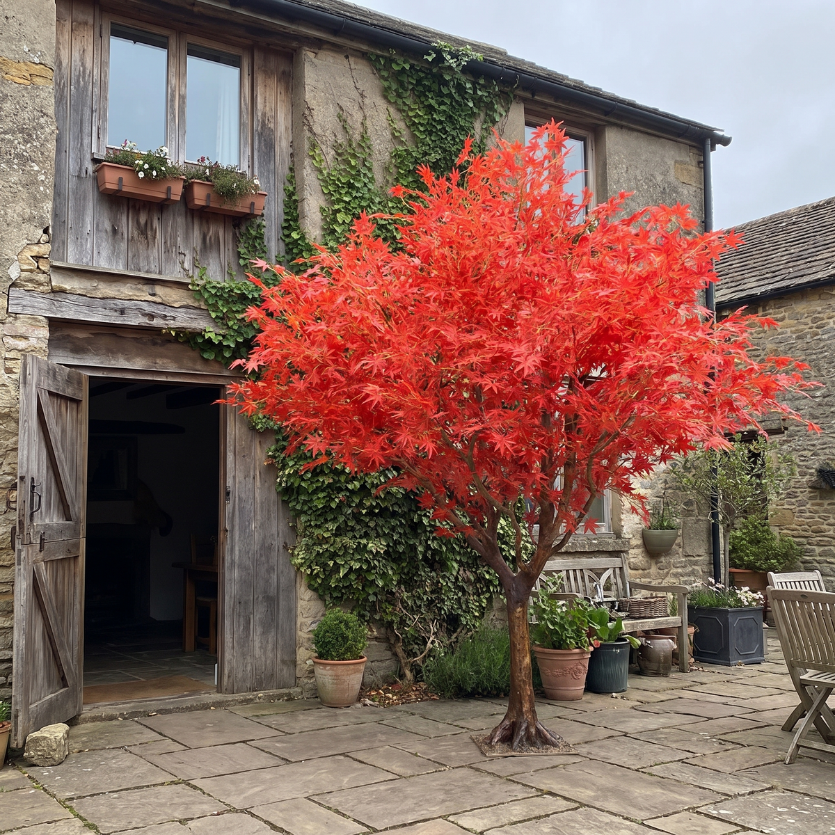 Artificial Japanese Red Maple Tree 10 FT Indoor Display