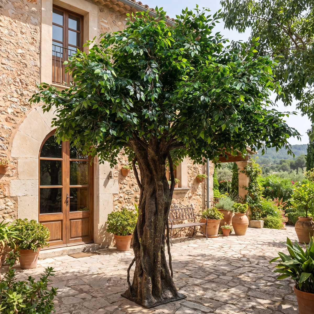 Artificial Banyan Tree 13 FT Lifelike Design For Hotels