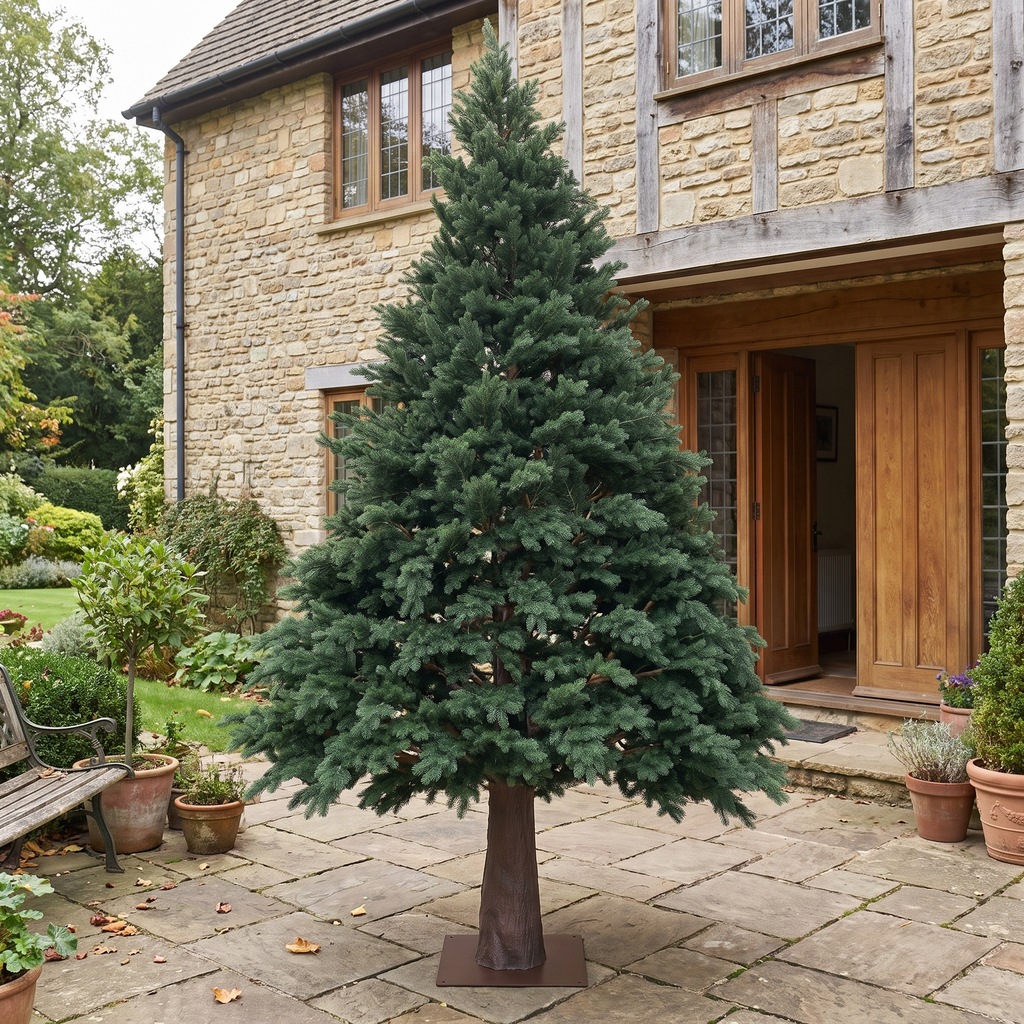 Artificial Christmas Tree 20 FT Realistic Wood Branch Outdoor Decor