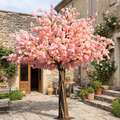 Artificial Cherry Blossom Tree 11.5 FT Fiberglass Trunk Outdoor Decor