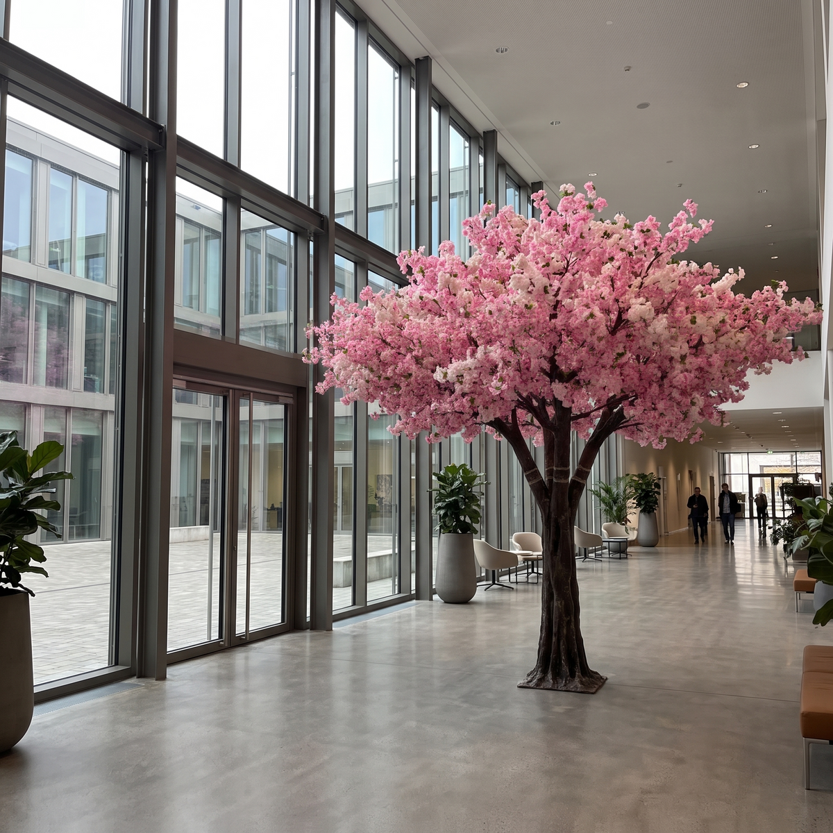 Large 16 FT Indoor Faux Cherry Blossom Tree