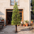 Artificial Cypress Tower Tree 4.5m Natural Wood Trunk Outdoor Decor