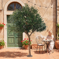 Artificial Olive Tree 3m Natural Wood Trunk Hotel Use