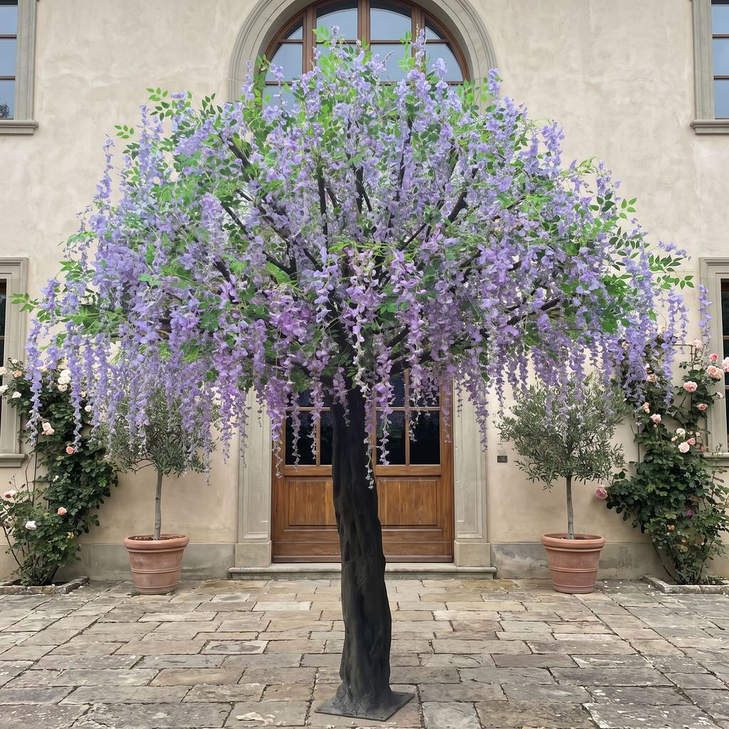 Artificial Wisteria Flower Tree 3.5m Indoor Display