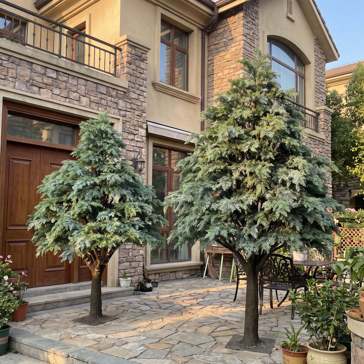 Artificial Cedar Tree 2.6m to 6m Realistic Look Outdoor Use