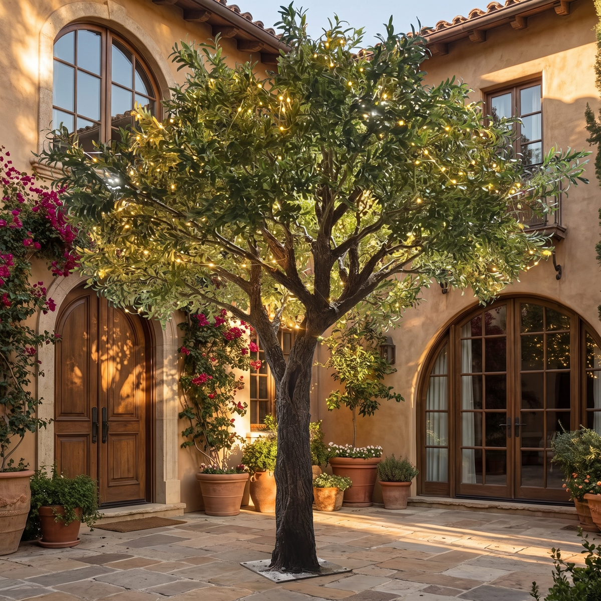 Artificial Olive Tree 4m Lifelike Design For Hotel Use