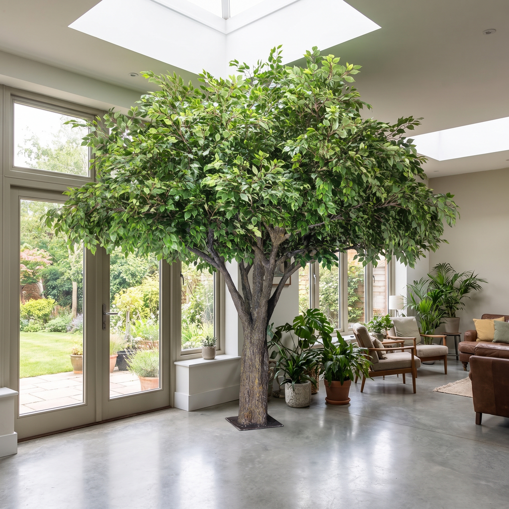 Artificial Banyan Tree 13ft Outdoor Use Lush Foliage
