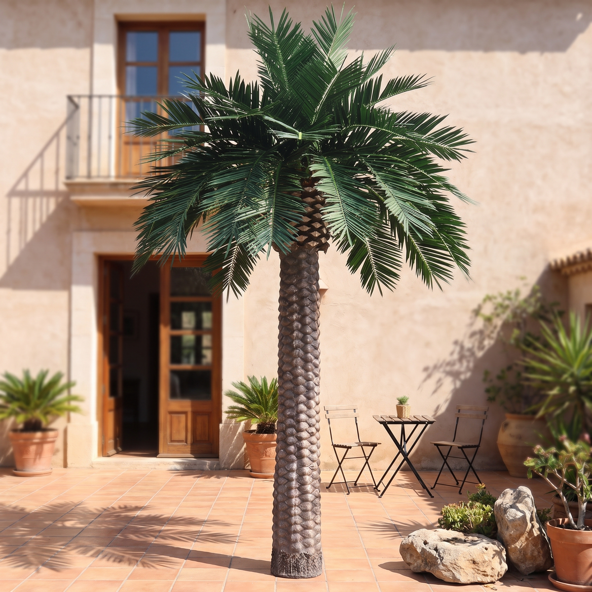 Artificial Date Palm Tree Customized Sizes Outdoor Use