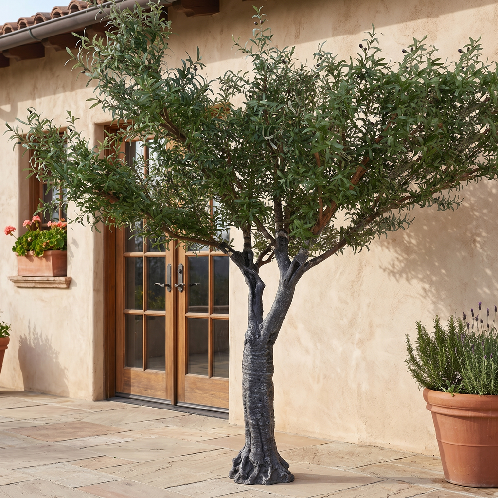 Artificial Black Olive Tree 2.13 M Handmade Indoor Accent