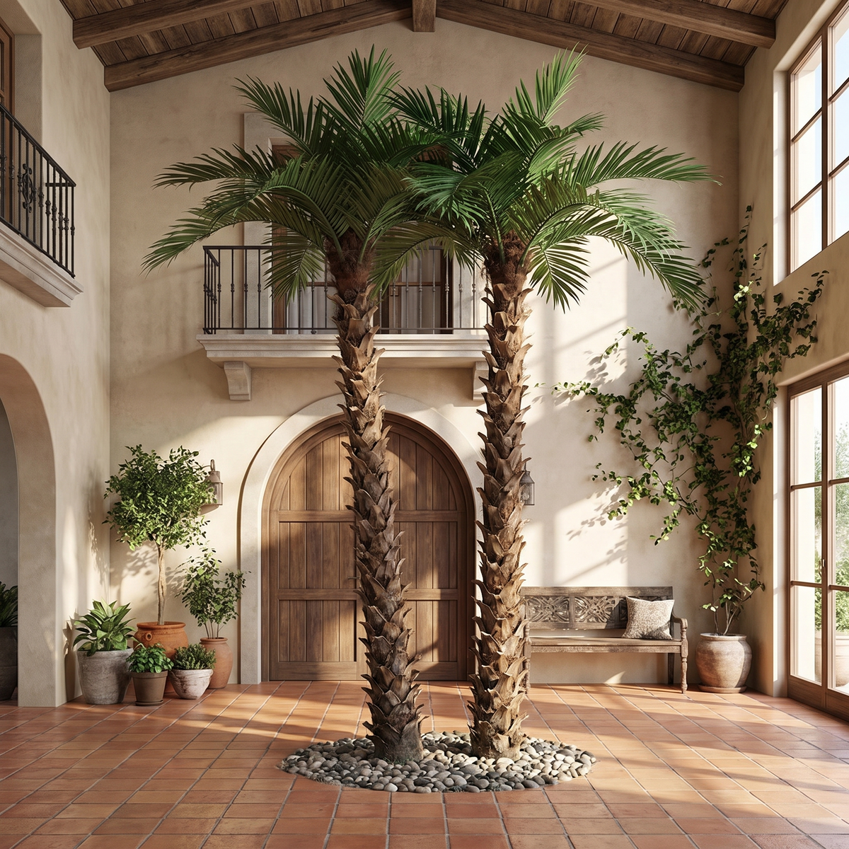 Artificial Coconut Tree High Simulation Outdoor Decor