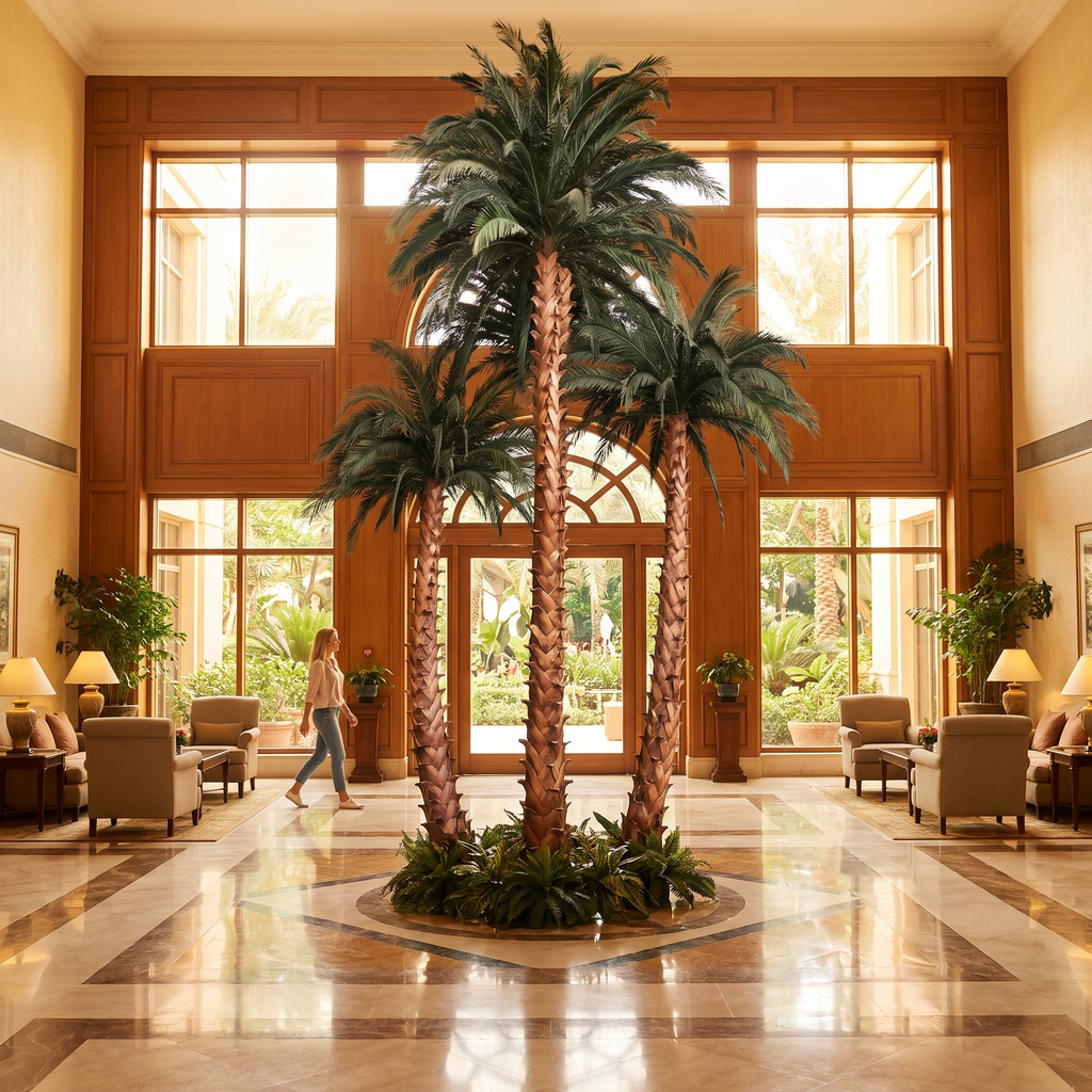 Artificial Coconut Palm Tree Realistic Look Indoor Use