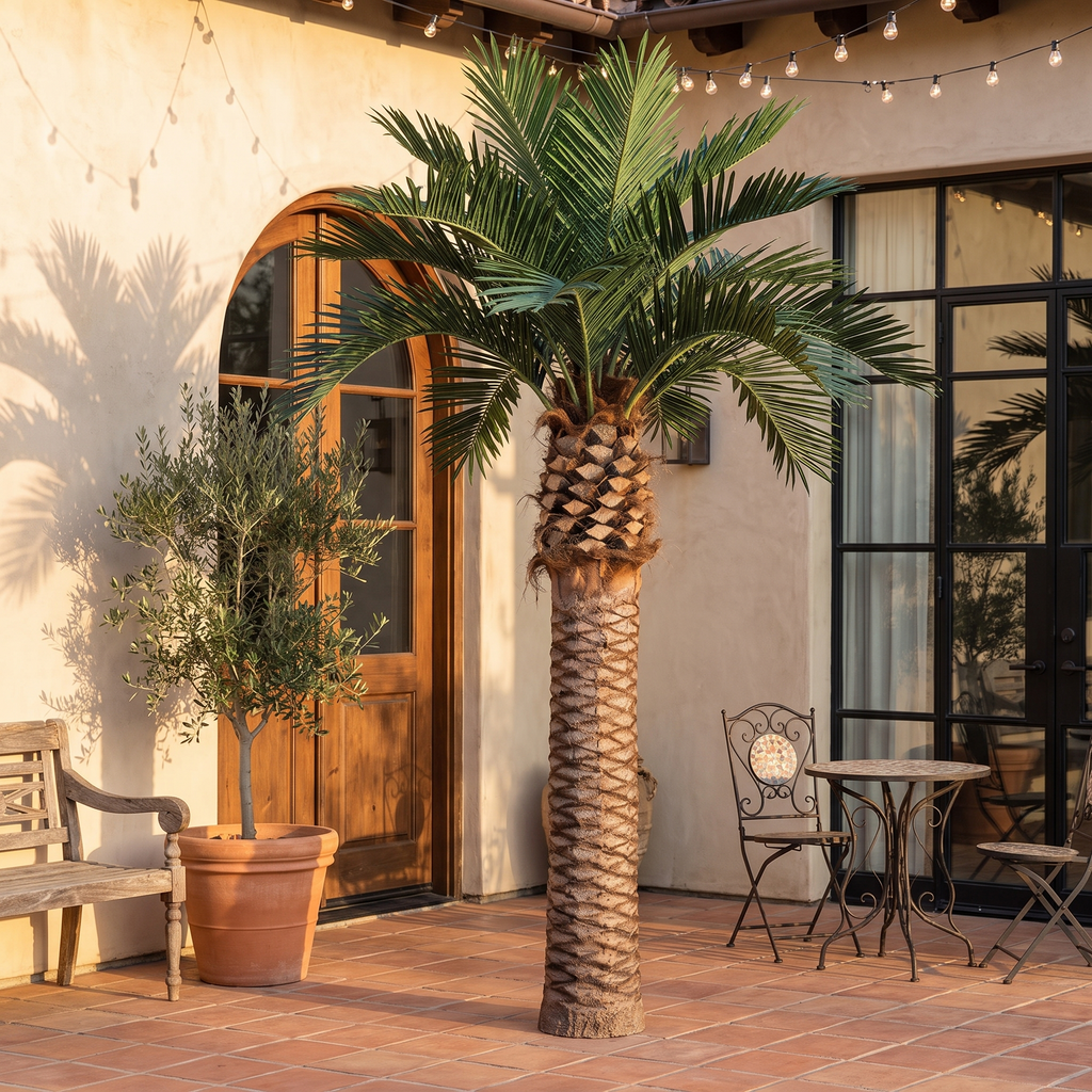 Artificial Date Palm Tree UV Resistant Indoor Outdoor